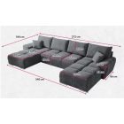 Caro "U" Sarokgarnitúra 